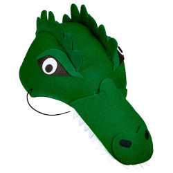 Čepička krokodýl plstěná